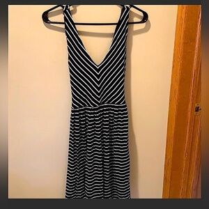 Loft Women’s Striped Dress W/ Criss Cross Back NWOT
